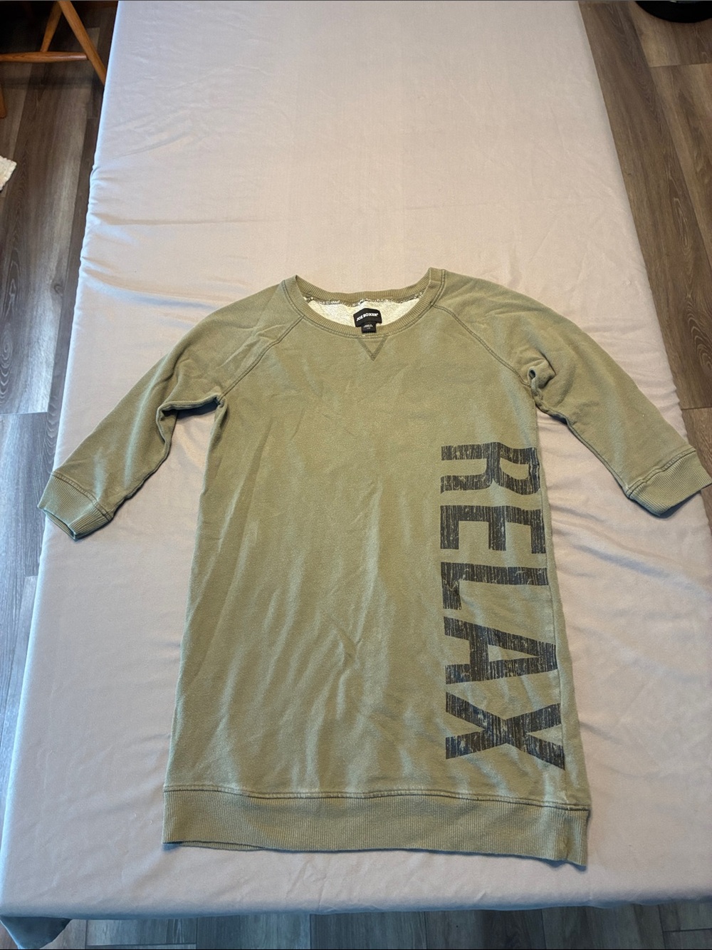 Joe Boxer Olive Green RELAX Oversized Pullover Sweatshirt